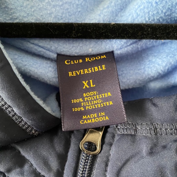 Club Room - Reversible Navy/Blue Vest - Size XL - Picture 6 of 6